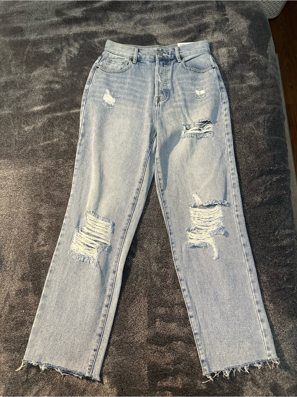 PacSun Light Blue Distressed Boyfriend Jeans